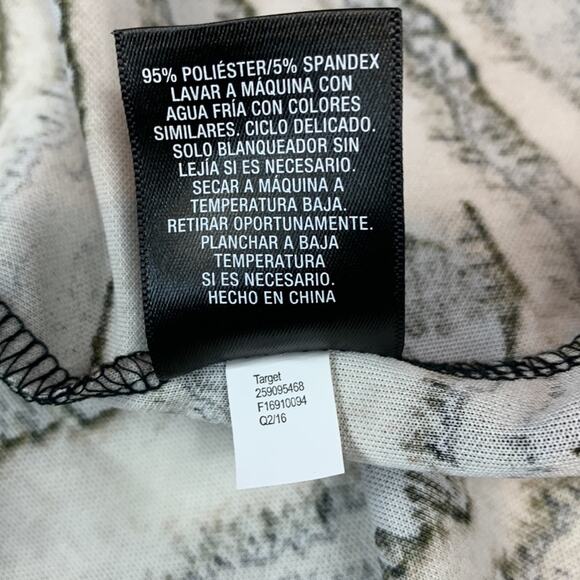 Mossimo abstract zebra print fit and flare zipper waist sleeveless dress, med - Picture 9 of 9